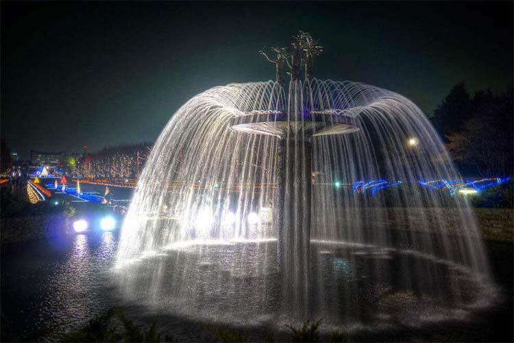 噴泉工程本身也可以成為經營項目，進行各種水景表演也可以取得一定的經濟效益