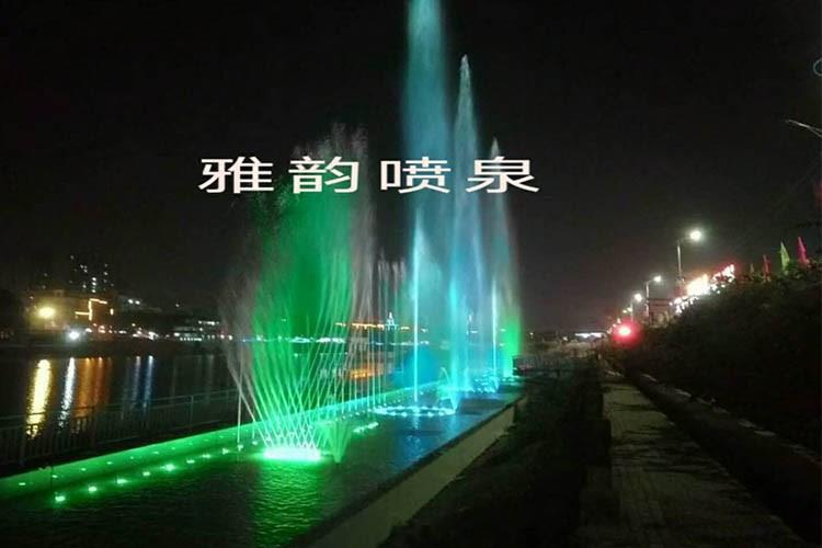 音樂水景噴泉施工效果全景圖
