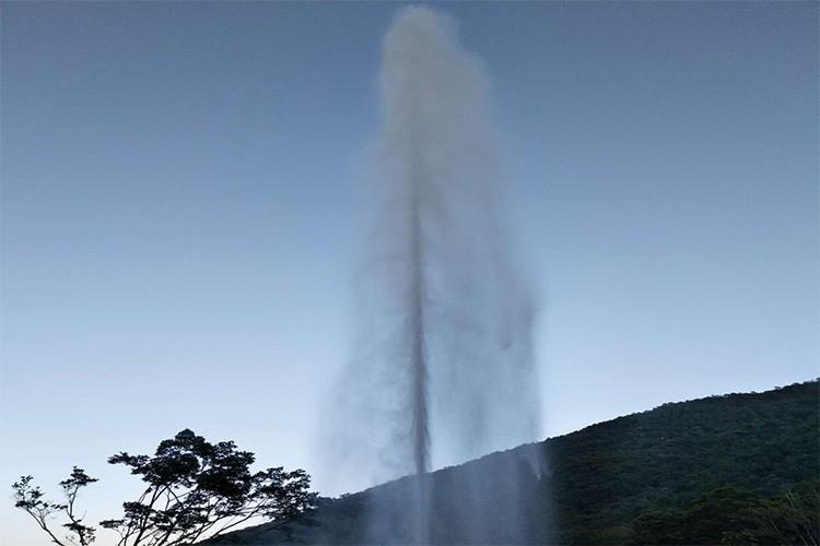 福建九龍谷景區吶喊噴泉