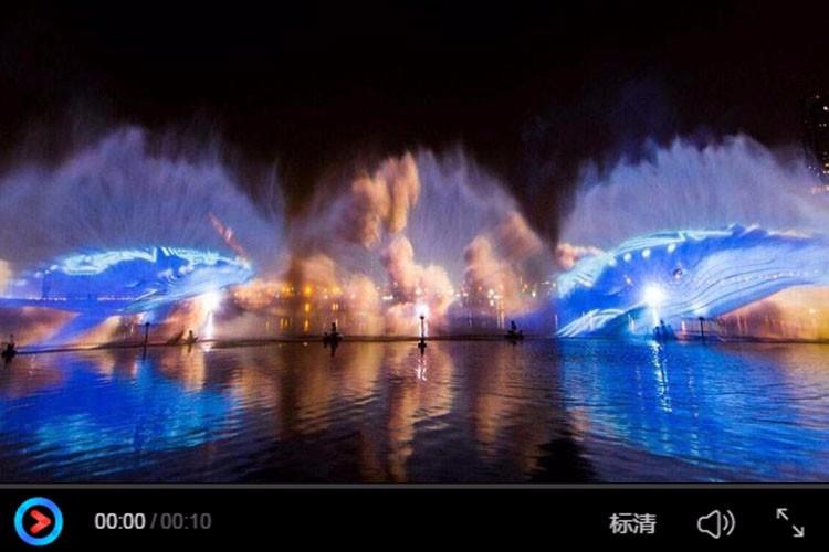 濟南萬虹廣場大型音樂噴泉