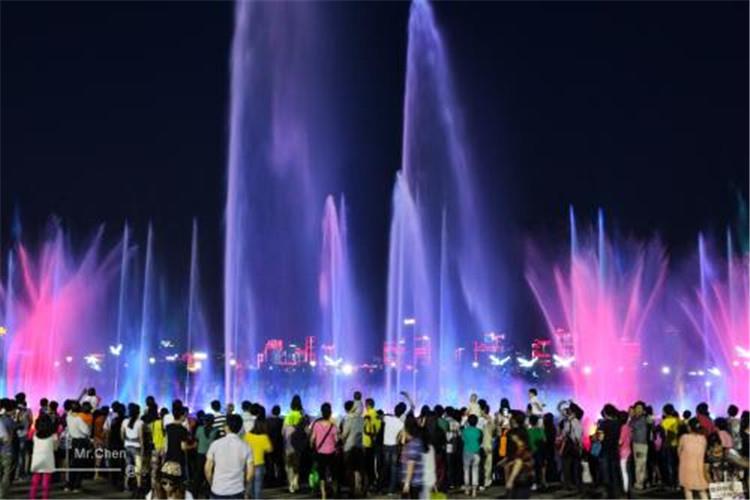 修改3D動畫顯示音樂噴泉參數直到滿意為止