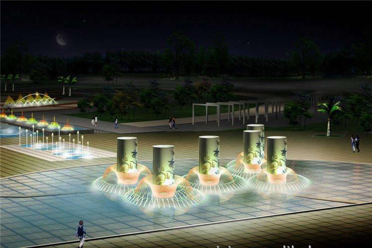 在注意景觀噴泉的用水的循環運用，當噴嘴有要求時，循環水應經過濾處理