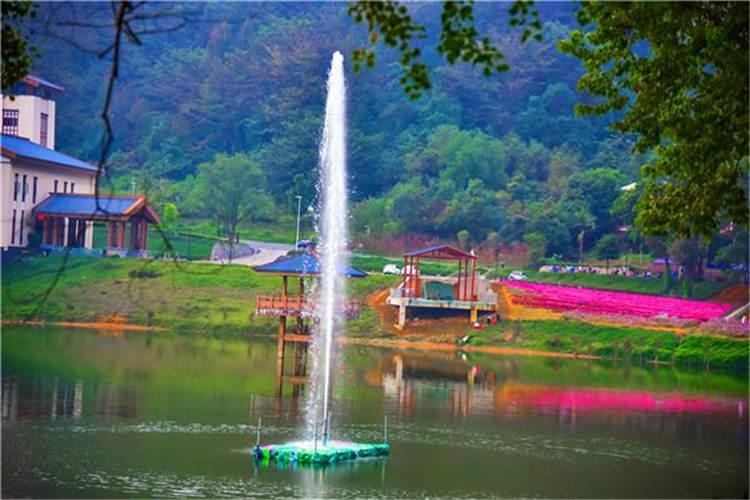 吶喊噴泉的彩虹的原理其實和普通的彩虹一樣，當陽光進入水滴的時候，先折射一次