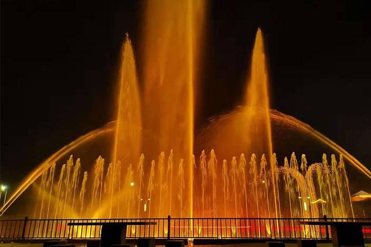 河南省濮陽縣梁莊鎮忠義文化廣場音樂噴泉